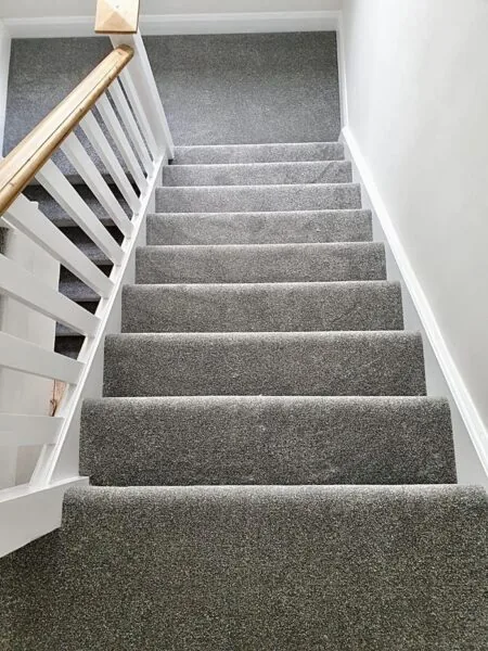 Stair carpet installation in Huntersville